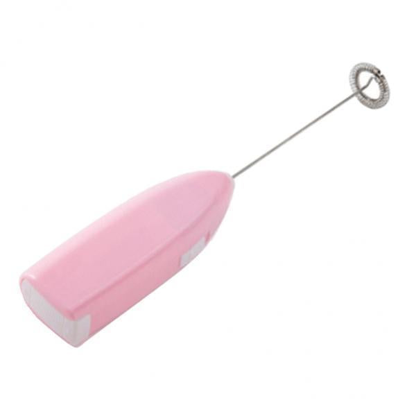 4xHandheld Stainless Steel Electric Egg Beater Milk Mixer Kitchen Tools Pink