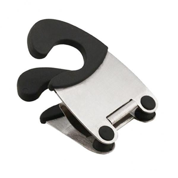 3xStainless Steel Pot/Plate/Bowl Side Clip Anti-Hot Clip Kitchen Gadget Black