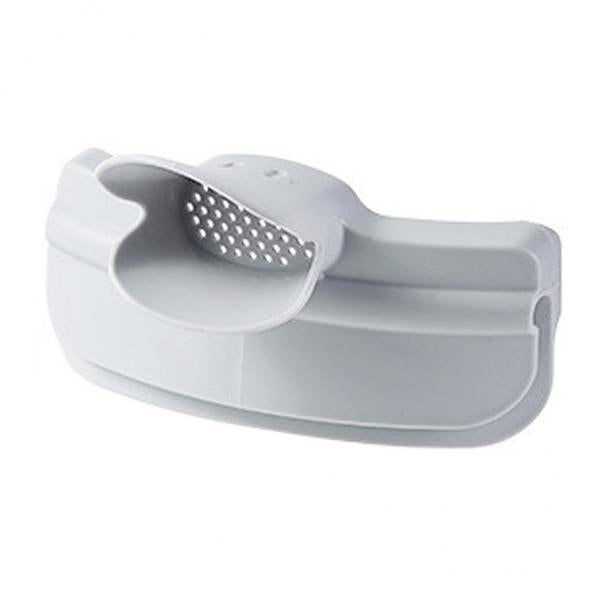 3xPour Soup Funnel Clip-on Round Pot Soup Spout Water Deflector Kicthen Gray