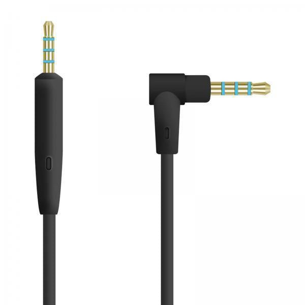 2x2.5mm to 3.5mm Audio Cable Headphone Cable for QC35 QC45 Replacement Black