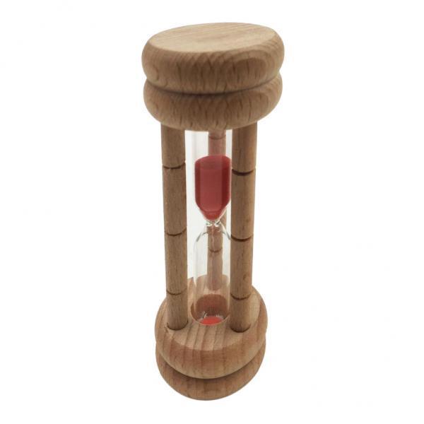 3x3 Minute Hourglass Wood Sand Timer For Kitchen Cooking or Kids Learning
