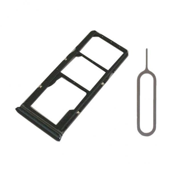 4xDual Sim + Memory Card Tray Holder For Samsung Galaxy  A9 2018 A920 Black