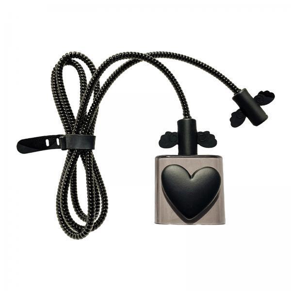 2xCharging Cable Protector Case Cable Accessories Charging Cord Protector Black