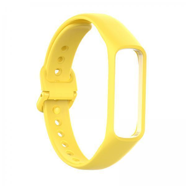 2xAdjustable Silicone Band Watch Bands Wristbands fits Galaxy Fit 2 Yellow