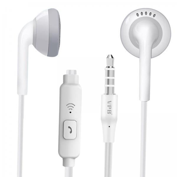 2xUniversal S7 3.5mm Wired In-Ear Earphone for Phones PC laptop Bagged White