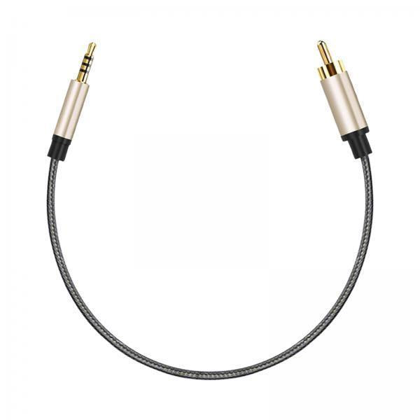 3xAudio Cable 3.5mm to Male RCA Adapter Nylon Braided for Tablet Speaker 1m