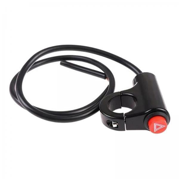 3xMotorcycle Hazard Light Switch Button for Motorbike Modified Parts style A