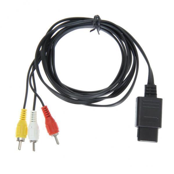 4xRCA to AV Audio/Video TV Composite Cable Cord for Nintendo GameCube N64 SNES