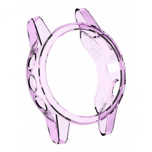 4xSmart Watch Screen Case Cover Silicone Protector for Garmin Fenix 5S purple