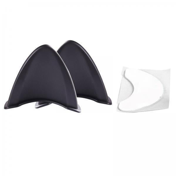 2xHelmet Cat Ears Decoration Interchangeable for Motorcycle Helmets Ski Black