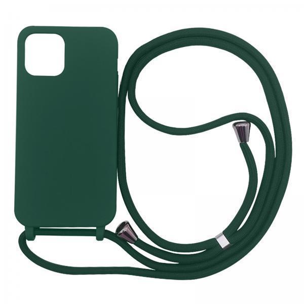 2xPhone Shell with Lanyard Set for Smartphones for Phone 12Pro  Dark Green