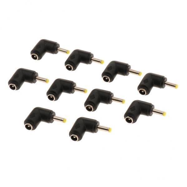 2x10 Pieces DC 5.5x2.1 Female to 4.0x1.7 Male Right Angle Power Connector
