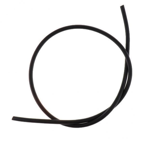2xNew 1M Motorcycle Fuel Oil Delivery Tube Hose Line Petrol Pipe Black