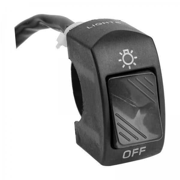 3xMotorcycle Headlight Control Switch Button Easy Installation Replaces on Off Switch Black