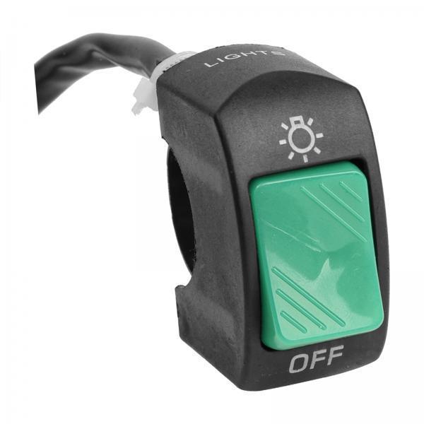 4xMotorcycle Headlight Control Switch Button Easy Installation Replaces on Off Switch Green