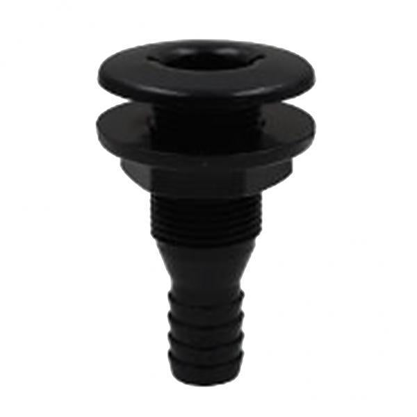 3x5/8'' Black Plastic Marine Yacht Bilge Pump Thru-Hull Fittings for Boat