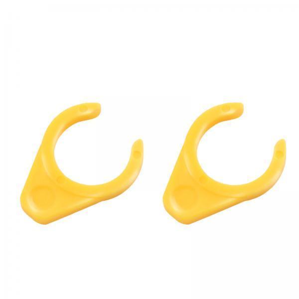 4x2Pcs Quick Release Lock Durable Bike Pedal Protection Buckle Lock Protection Yellow