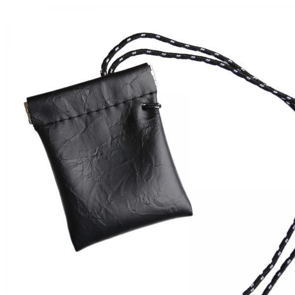 3xHanging Neck Pouch Key Bag Small Wallet Storage Bag for Men Women Earbud Bag Black
