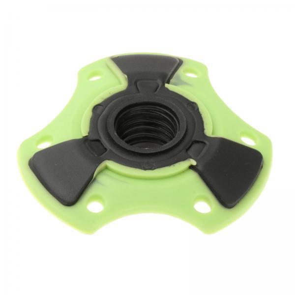 2xTrekking Pole Snow Basket 15mm Screw on Removable Mud Holder Ski Pole Basket Green