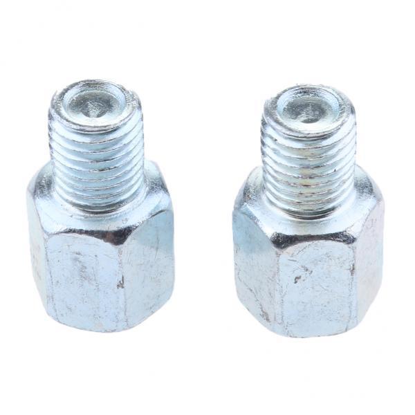 4xMotorcycle Rearview Mirror 8mm Postive to 10mm Postive Thread Adapter Screw