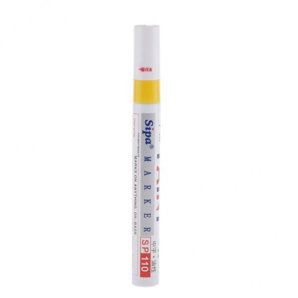 4xWaterproof Permanent Paint Marker Pen Tire Metal Marking Acrylic Pens Yellow