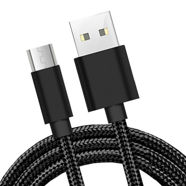 4xHeavy Duty USB Charger Charging Lead Data Cable 2M for Android Black