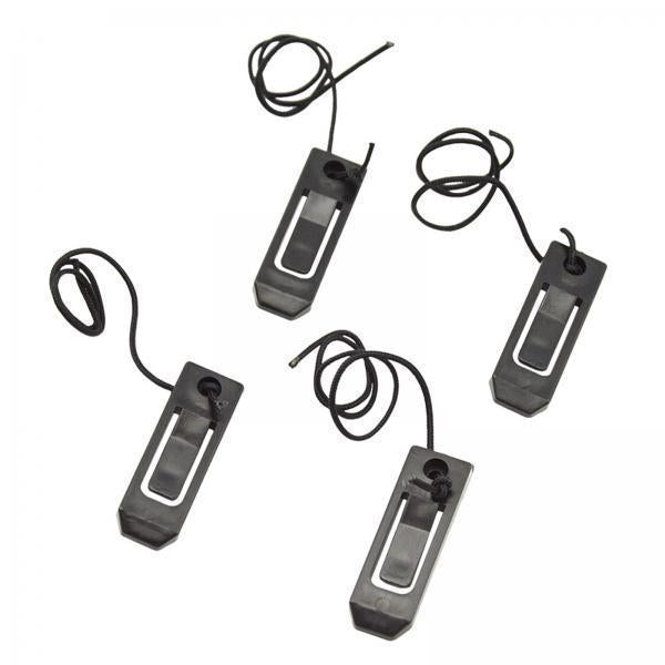 3x4Pcs Surfing Watershed Fish Fin Clip Buckle Parts for Water Ski Board