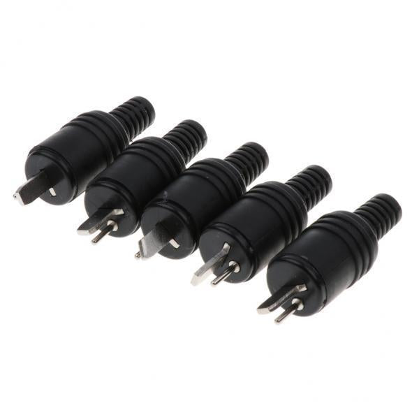 4xReplacement Male Electrical Plug - Male Plug Replacement Cord Outlet