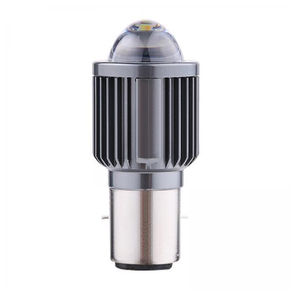 4xLED Headlight Bulbs with Lens Waterproof DC 12-80V 1080LM BA20D White
