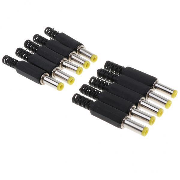 2x10Piece DC Power Male Plug Welding Adapter Connector 5.5x2.1mm