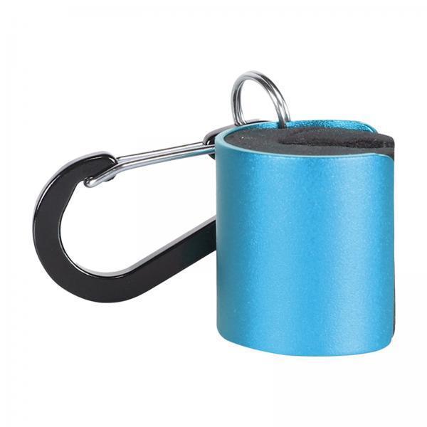 3xFishing Rod Holder Aluminum Alloy with Keychain Portable Fishing Pole Holder Blue