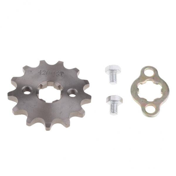 2xTooth Front Engine Sprocket for SDG 110cc 125cc Dirt Bike ATV 420-13T-17mm