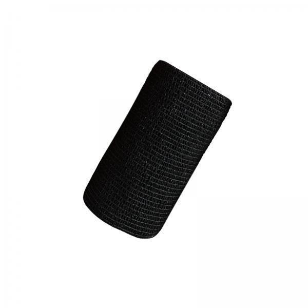 4xVet Wrap 4 inch Wide Non Woven Elastic Self Adherent Wrap for Dogs Pet Ankle Black