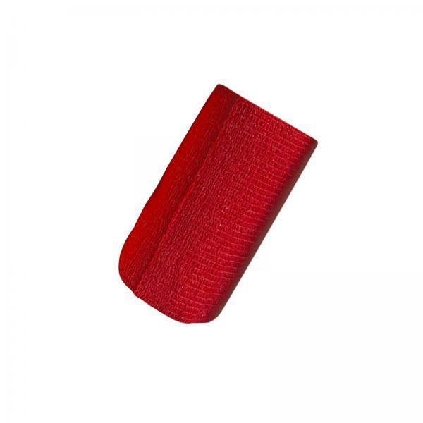 2xVet Wrap 4 inch Wide Non Woven Elastic Self Adherent Wrap for Dogs Pet Ankle Red
