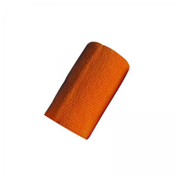 2xVet Wrap 4 inch Wide Non Woven Elastic Self Adherent Wrap for Dogs Pet Ankle Orange