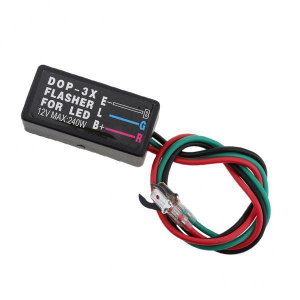 4xMotorcycle 100A 12V LED Brake Stop Light Strobe Flash Module Controller Box