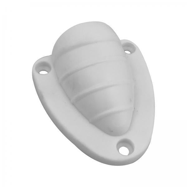 4xClam Shell Vent Cap Easy Installation for Van Yacht Outdoor Application white 65x73MM