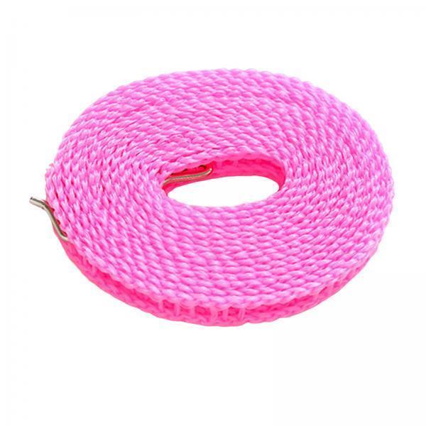 3xClothesline Stretchy Portable Laundry Cord for Garden Camping Accessories RV pink 500cm