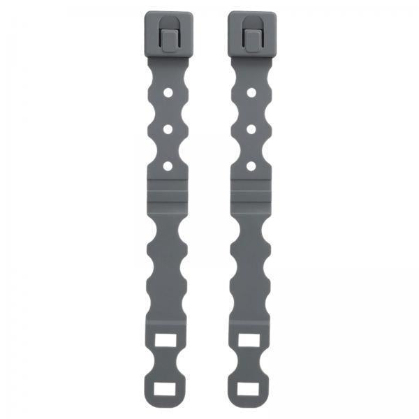 2x2Pcs System Malice Clips Strap Buckle Nylon Magazine Pouch Accessory gray