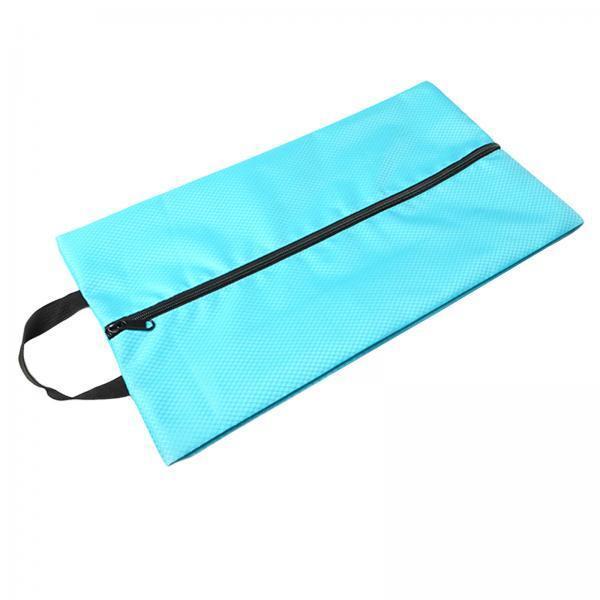 2xMultifunction Travel Shoes Bags Toiletry Carrier Case Waterproof for Gym light blue