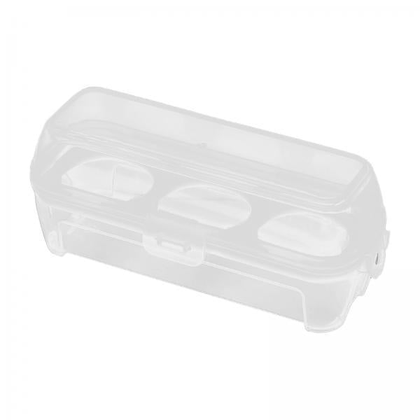 2xEgg Storage Box Organizer Travel Egg Carrying Case Hiking Egg Container Case 3 Grids 15.5x6.5x6cm