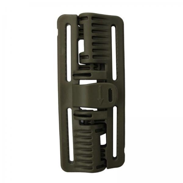 2xVest Quick Release Buckle Slider for Hunting Backpack Strap Belt Accessories Green Long
