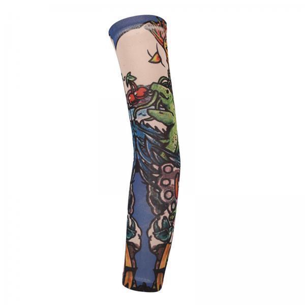 2xUnisex Cooling Arm Sleeves Tattoo Cover up for Walking Basketball Tennis F