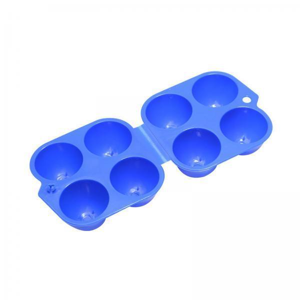 3xEgg Case 4 Grids Egg Storage Box Outdoor Egg Box for Hiking BBQ
