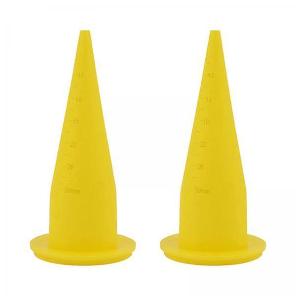 2x2 Piece Fishing Boilie Spare Nozzles Bait Making Accessories Yellow
