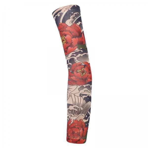 3xUnisex Cooling Arm Sleeves Tattoo Cover up for Walking Basketball Tennis R