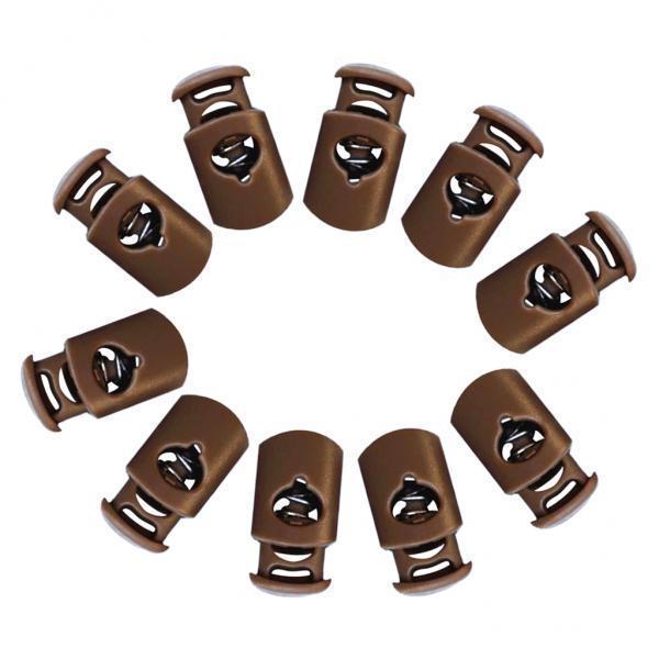 4x10 Pieces Plastic Barrel Shock Cord Rope Toggle End Lock Stopper Repalcement