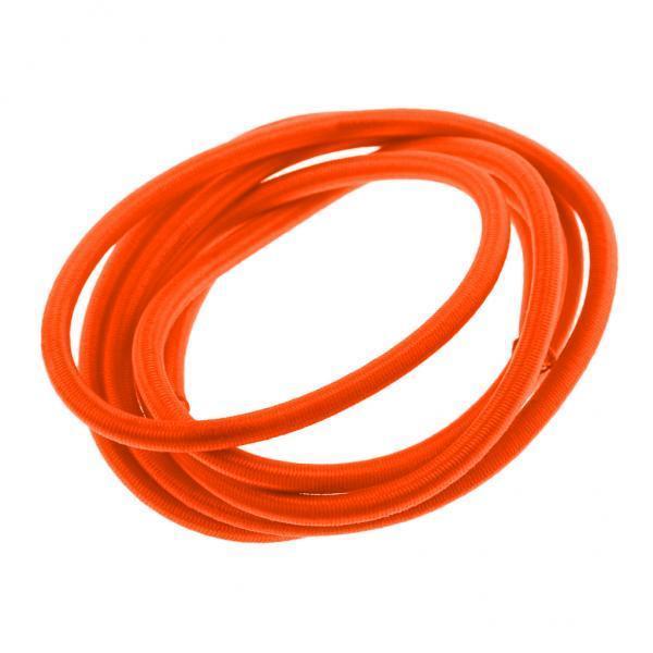 4x4mm Elastic Bungee Rope Marine Shock Cord - Tie Down Roof Racks 2m Orange