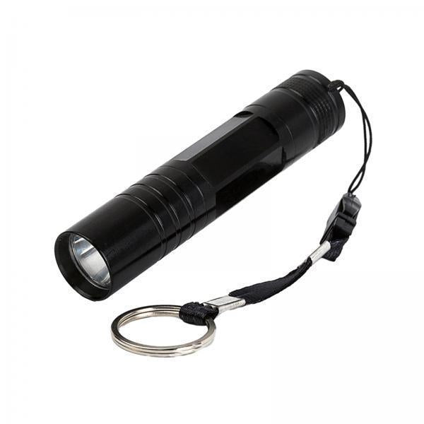 3xMini Flashlight Small Flashlight Camping Torch for Emergency Travel Climbing Black