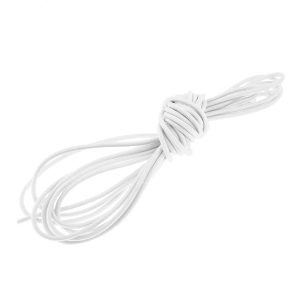 4x2mm Elastic Bungee Rope Shock Cord Tie Down - Boat/Trailer Covers 10m White